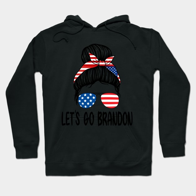 Let's Go Brandon Usa American Flag, Let's Go Brandon Women, Headband Glasses usa Hoodie by UranusArts